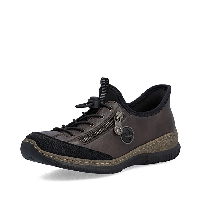 Rieker N3267-25 Brown Ladies Casual Slip-In Shoes