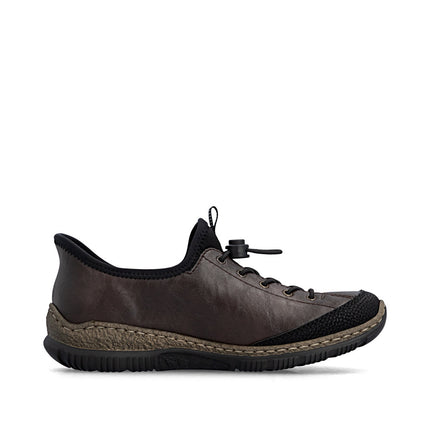 Rieker N3267-25 Brown Ladies Casual Slip-In Shoes