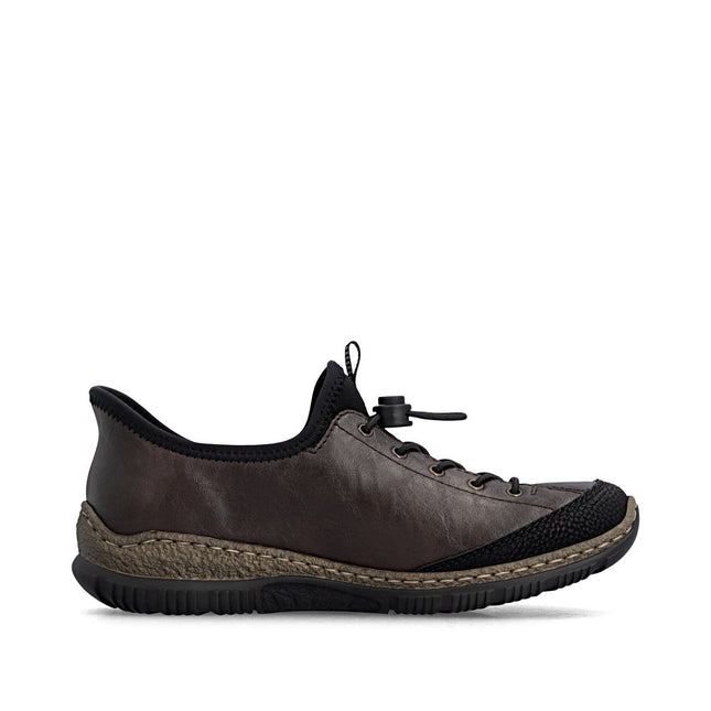 Rieker N3267-25 Brown Ladies Casual Slip-In Shoes