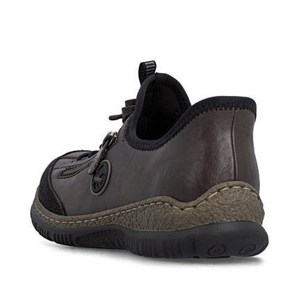 Rieker N3267-25 Brown Ladies Casual Slip-In Shoes
