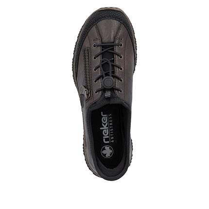 Rieker N3267-25 Brown Ladies Casual Slip-In Shoes