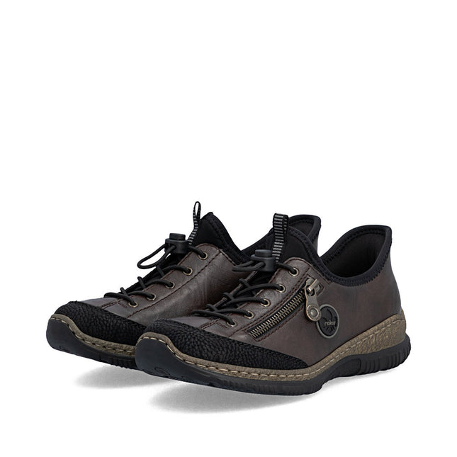 Rieker N3267-25 Brown Ladies Casual Slip-In Shoes