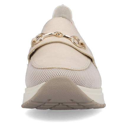 Rieker N7455-60 Cream Ladies Smart Casual Loafers