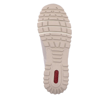 Rieker N7455-60 Cream Ladies Smart Casual Loafers