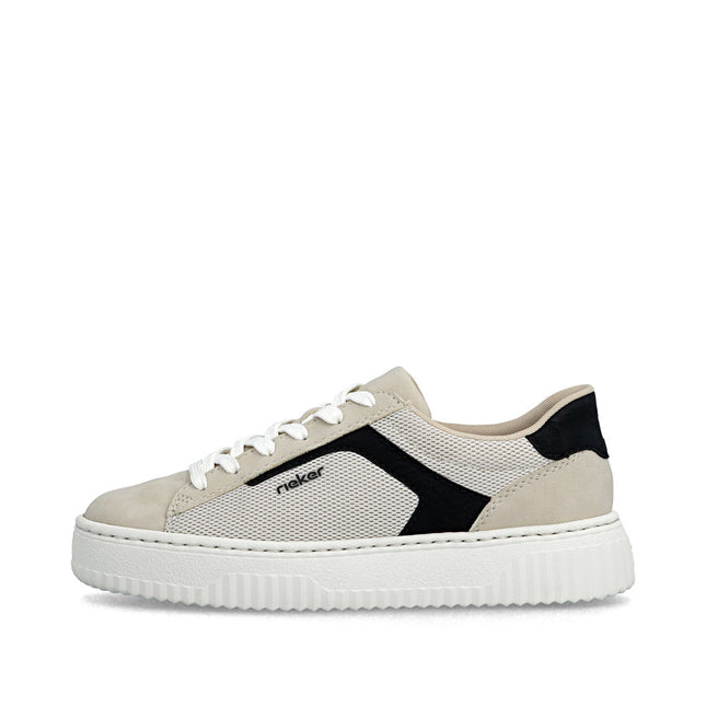 Rieker N9900-60 Beige Ladies Trainers