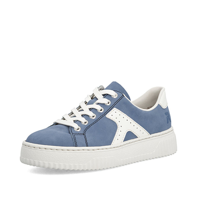 Rieker N9920-14 Blue Ladies Trainers
