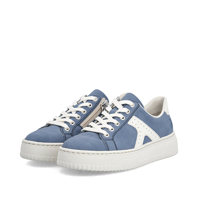 Rieker N9920-14 Blue Ladies Trainers