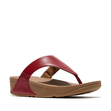 Fitflop LULU LEATHER TOEPOST I88-D47 Burnt Berry Ladies Sandals