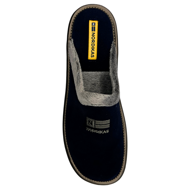 Nordikas 238-O8 - Navy Suede / Snow-Grey Trim