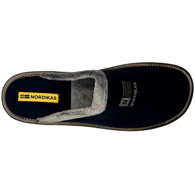 Nordikas 238-O8 - Navy Suede / Snow-Grey Trim