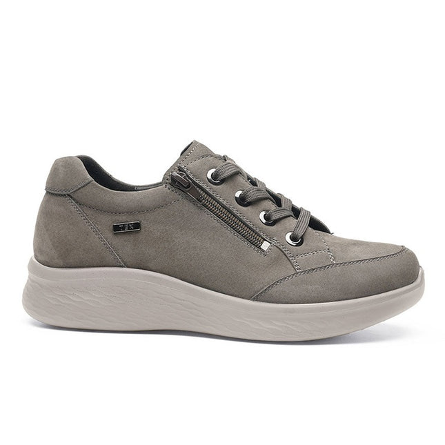 G Comfort P-811G Grey Wide Fit Trainers
