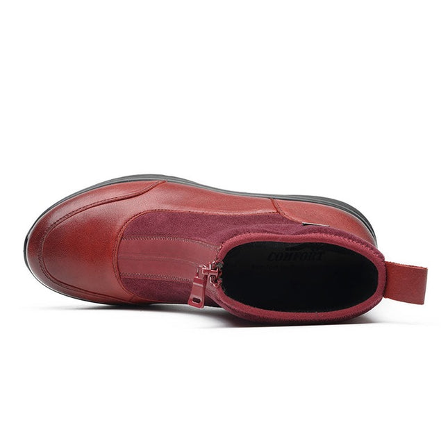 G Comfort P-817RK Burgundy Wide Fit Boot