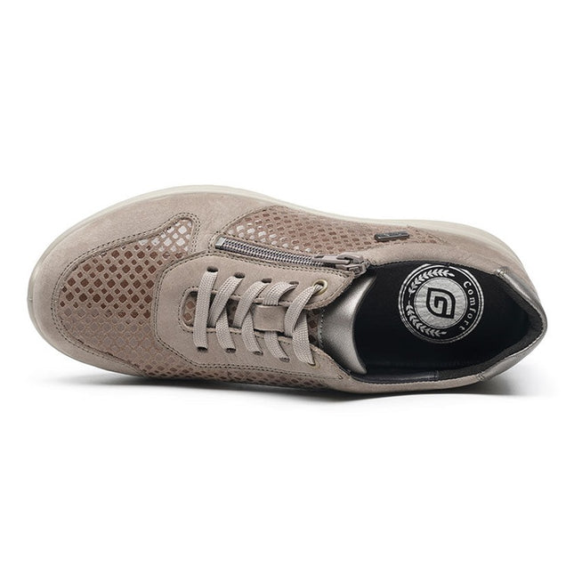 G Comfort P-819GF Grey Wide Fit Trainer
