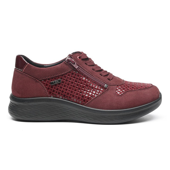G Comfort P-819MB Burgundy Wide Fit Trainer