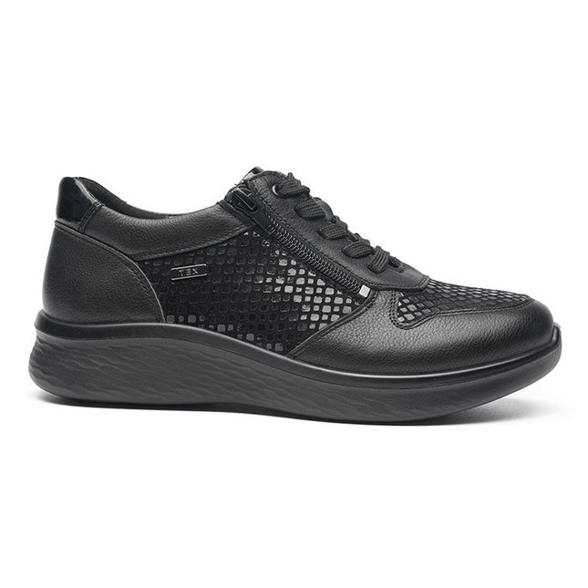 G Comfort P-819SW Black Wide Fit Trainer