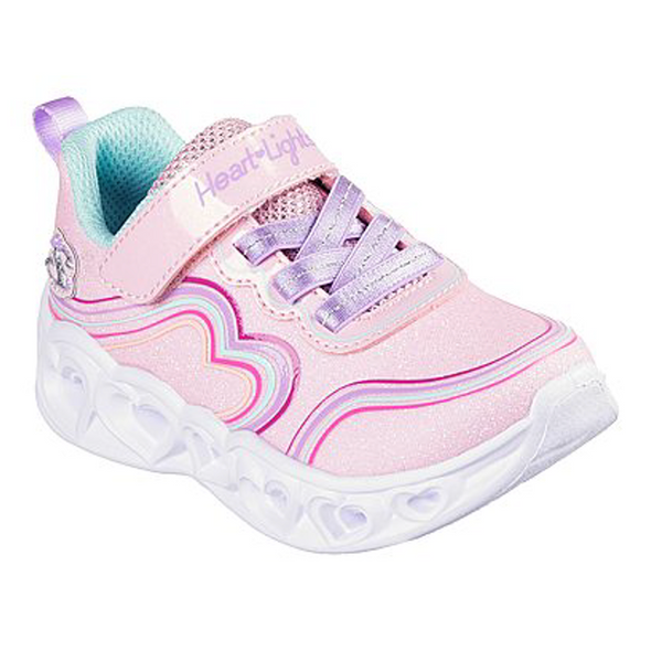 Skechers Heart Lights - Retro Hearts - Light Pink