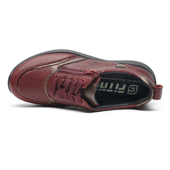 G Comfort R-55812R Burgundy Wide Fit Trainer