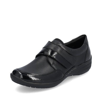 Remonte R7600-04 Black Ladies Velcro Comfort Shoes