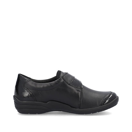 Remonte R7600-04 Black Ladies Velcro Comfort Shoes