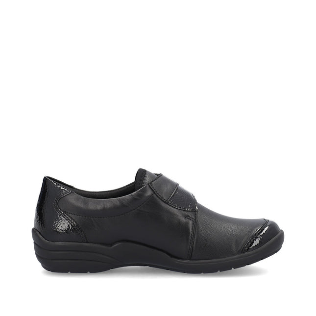 Remonte R7600-04 Black Ladies Velcro Comfort Shoes