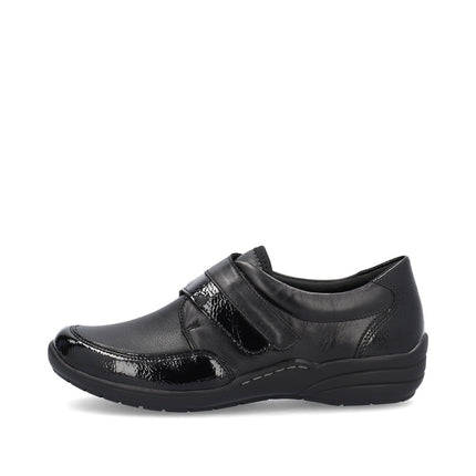 Remonte R7600-04 Black Ladies Velcro Comfort Shoes