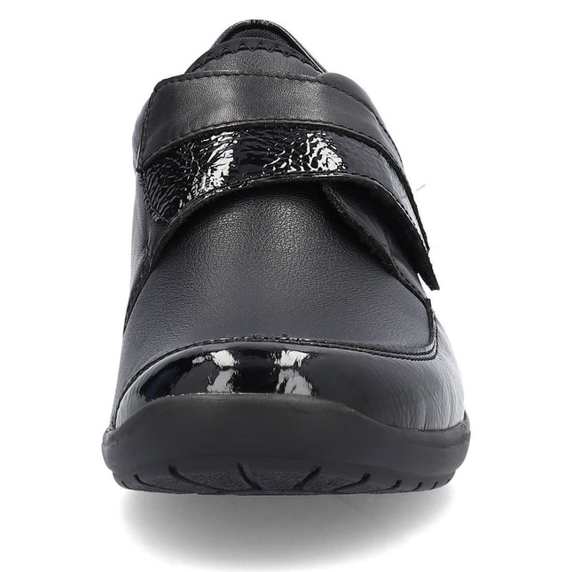 Remonte R7600-04 Black Ladies Velcro Comfort Shoes