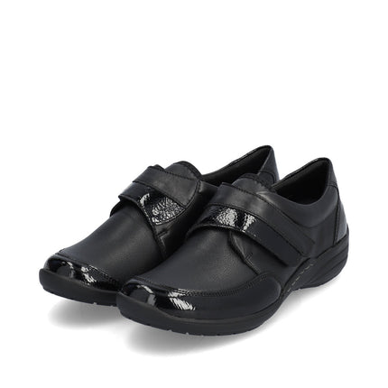 Remonte R7600-04 Black Ladies Velcro Comfort Shoes