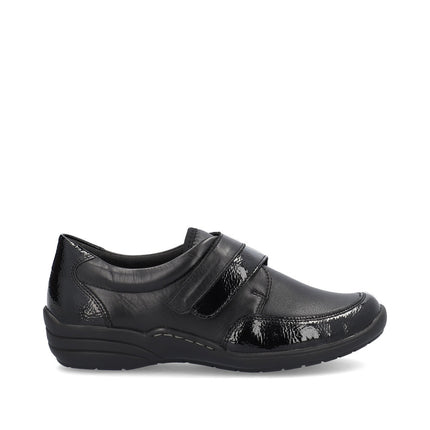 Remonte R7600-04 Black Ladies Velcro Comfort Shoes