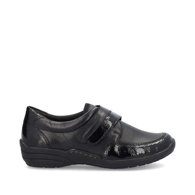 Remonte R7600-04 Black Ladies Velcro Comfort Shoes