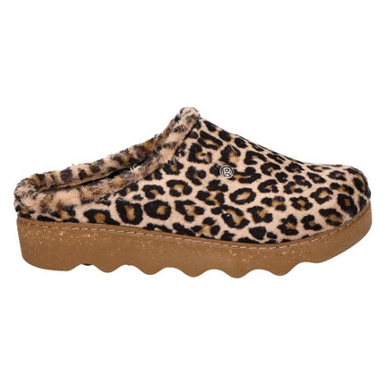 Rohde 6102 18 ginger Leopard Print Slippers
