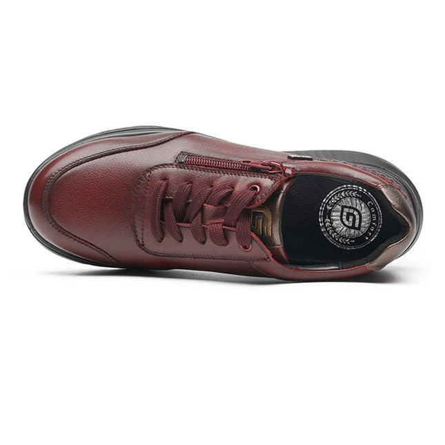 G Comfort S-2725R Burgundy Wide Fit Trainer