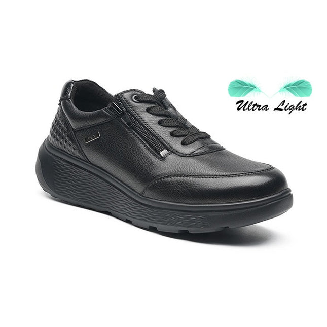 G Comfort S-2725S Black Wide Fit Trainer