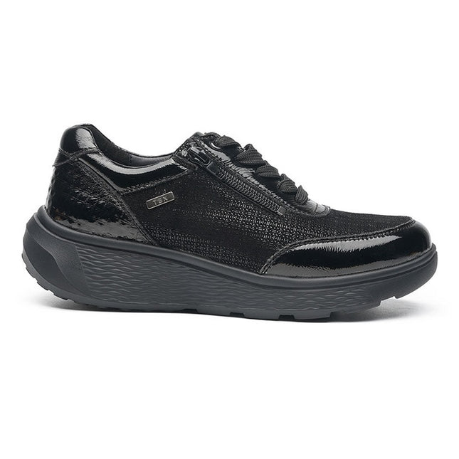G Comfort S-2725SF Black Combi Wide Fit Trainer