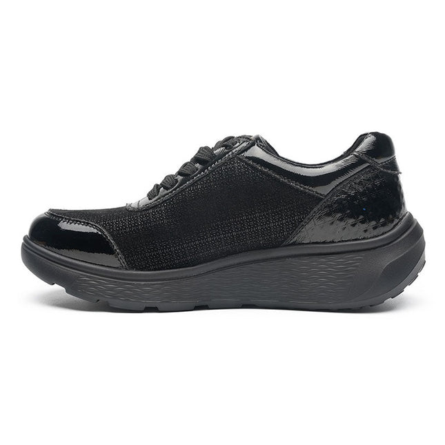 G Comfort S-2725SF Black Combi Wide Fit Trainer