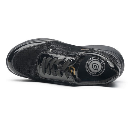 G Comfort S-2725SF Black Combi Wide Fit Trainer