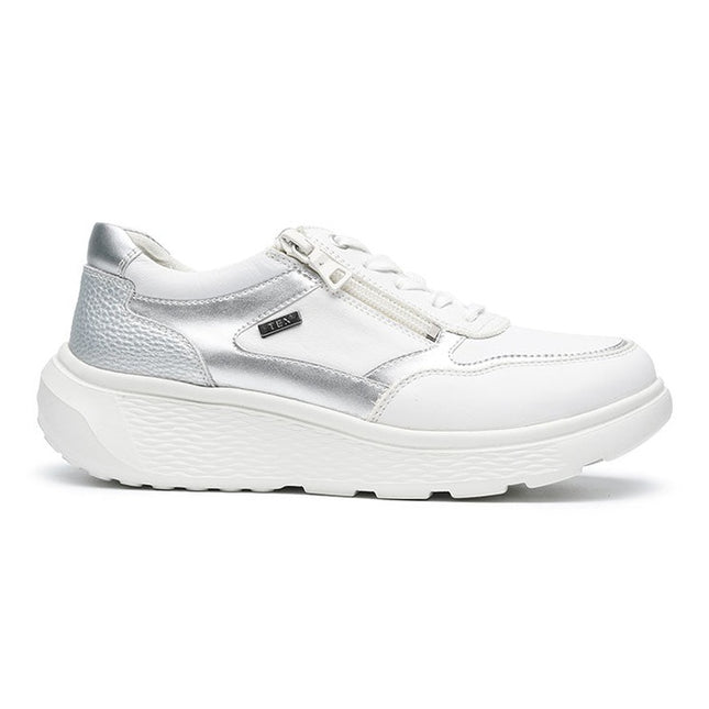 G Comfort S-2731WS White Silver Combo Ladies Trainers