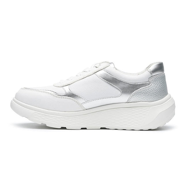 G Comfort S-2731WS White Silver Combo Ladies Trainers