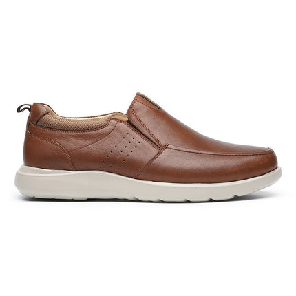 G Comfort S-8951C Cognac Tan Waterproof Mens Loafers