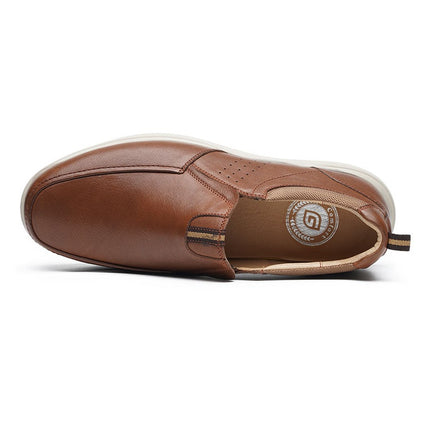 G Comfort S-8951C Cognac Tan Waterproof Mens Loafers