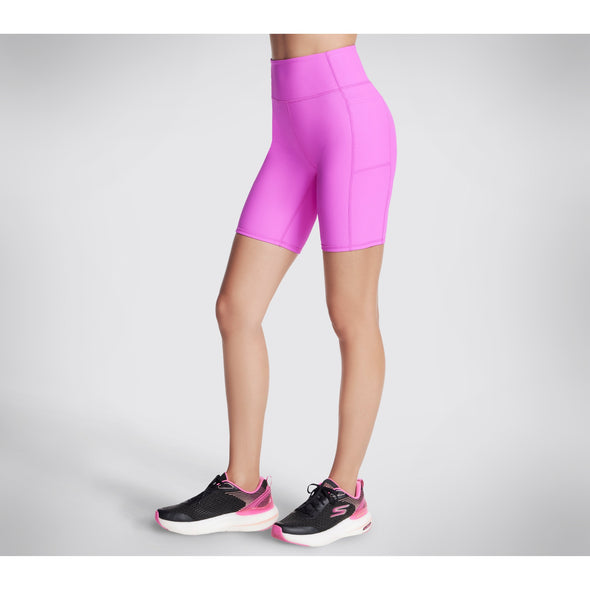 Skechers GoFlex Rib HW 8” Bike Shorts Pink