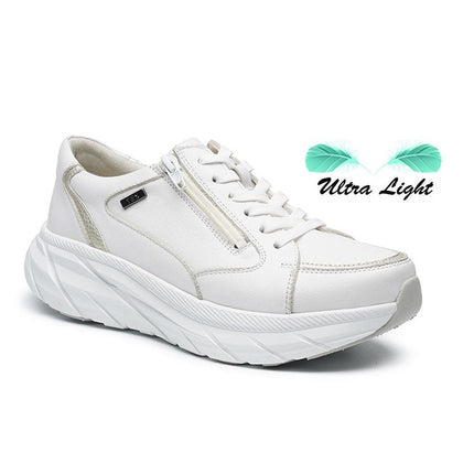 G Comfort SP-1562W WHITE SOFTNAPPA Ladies Trainers