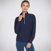 Skechers GoLuxe Rib 1/4 Zip Navy