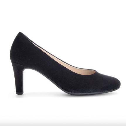 Gabor 01.410.17 Edina Black Suede Heel