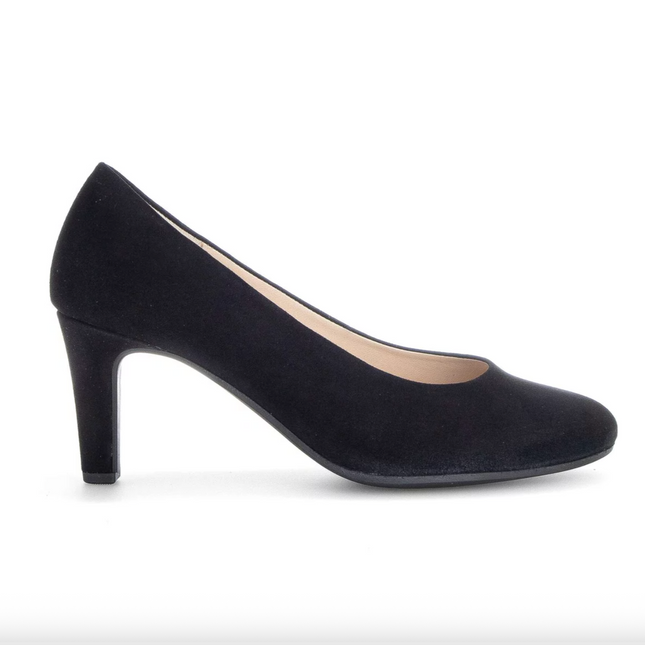 Gabor 01.410.17 Edina Black Suede Heel