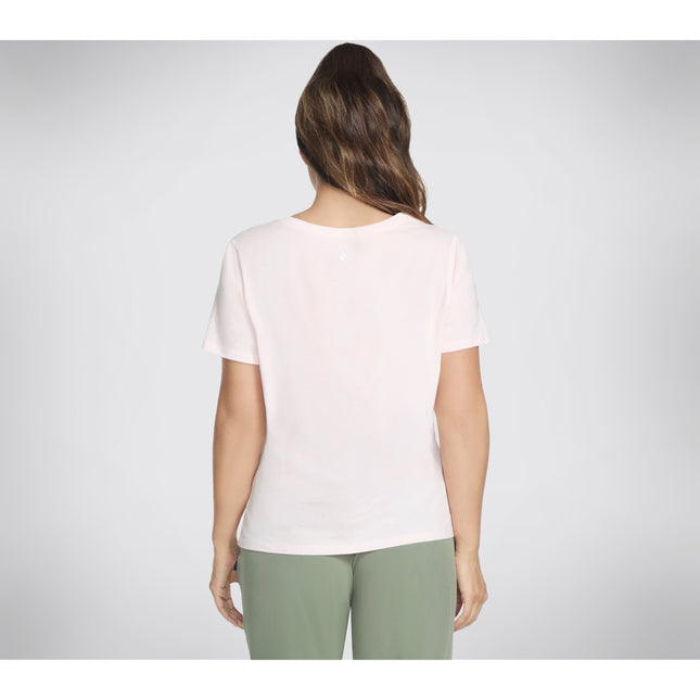 Skechers Pima V-Neck Tee Light Pink