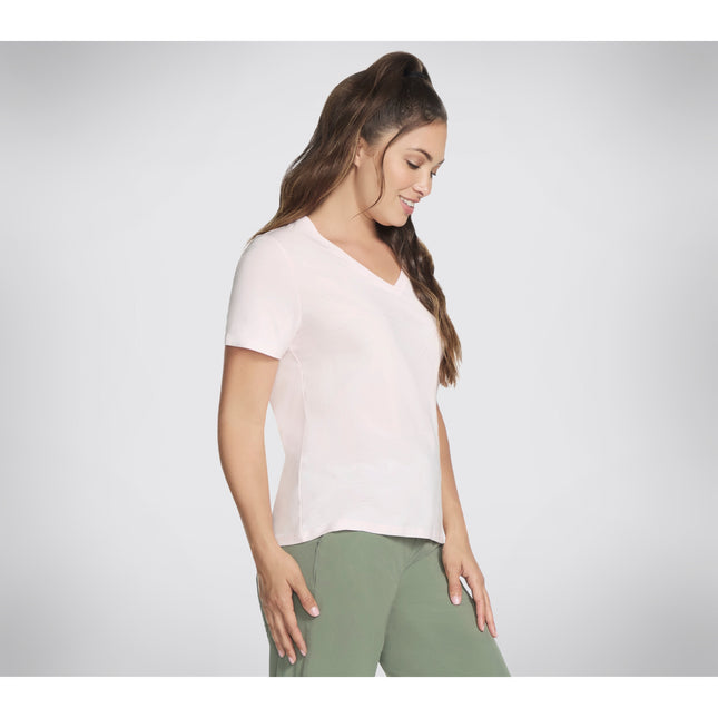 Skechers Pima V-Neck Tee Light Pink