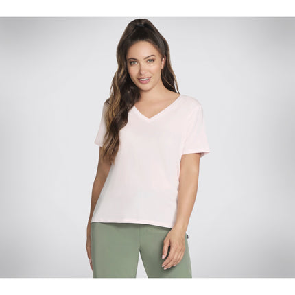 Skechers Pima V-Neck Tee Light Pink