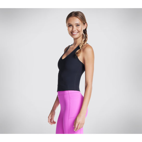 Skechers GoFlex Rib V-Neck Tank Black