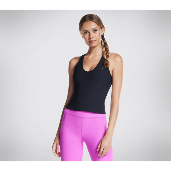 Skechers GoFlex Rib V-Neck Tank Black