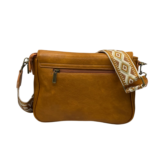 Concept Guitar Strap Tan Ladies Crossbody Handbags 26